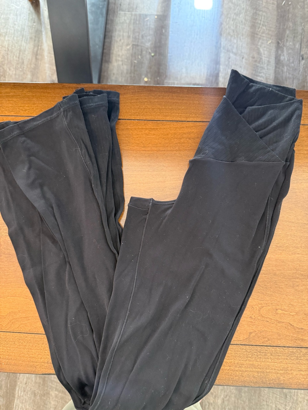 Black Cross Waist Flare Performance Leggings